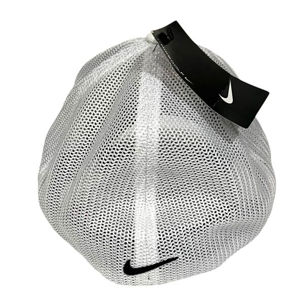 Nike JP Morgan Golf Hat Cap Fitted Sz L/XL Flexfit White Mesh Unisex NWT - Picture 6 of 9